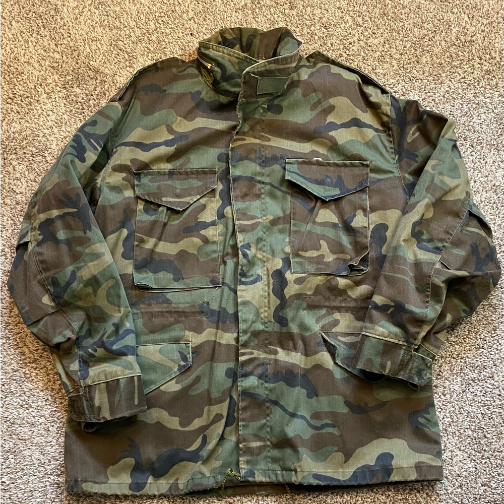 US Military Original M65-634-5353 Camo Field Coat Cold Weather